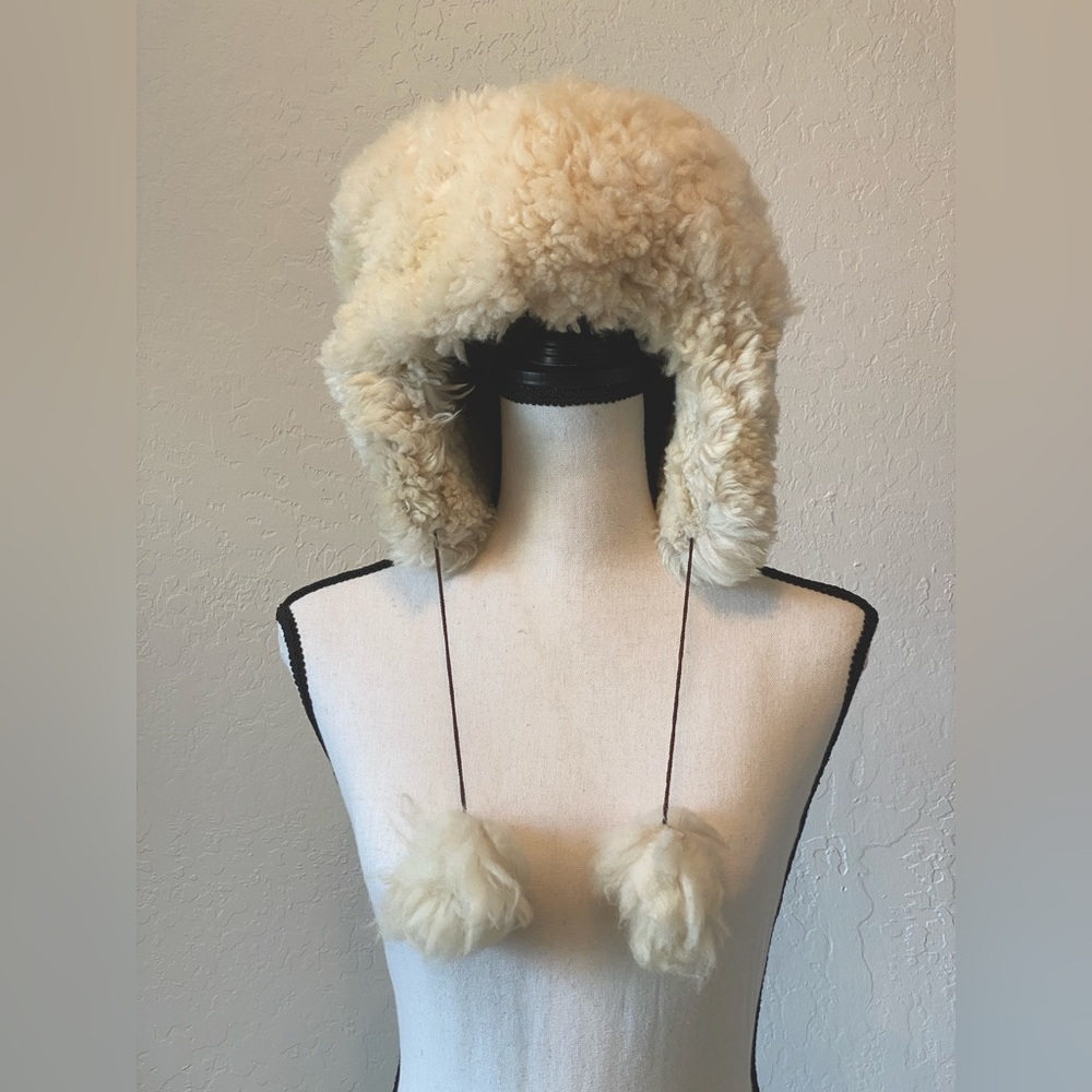 OOAK alpaca fur hat / warm and fluffy